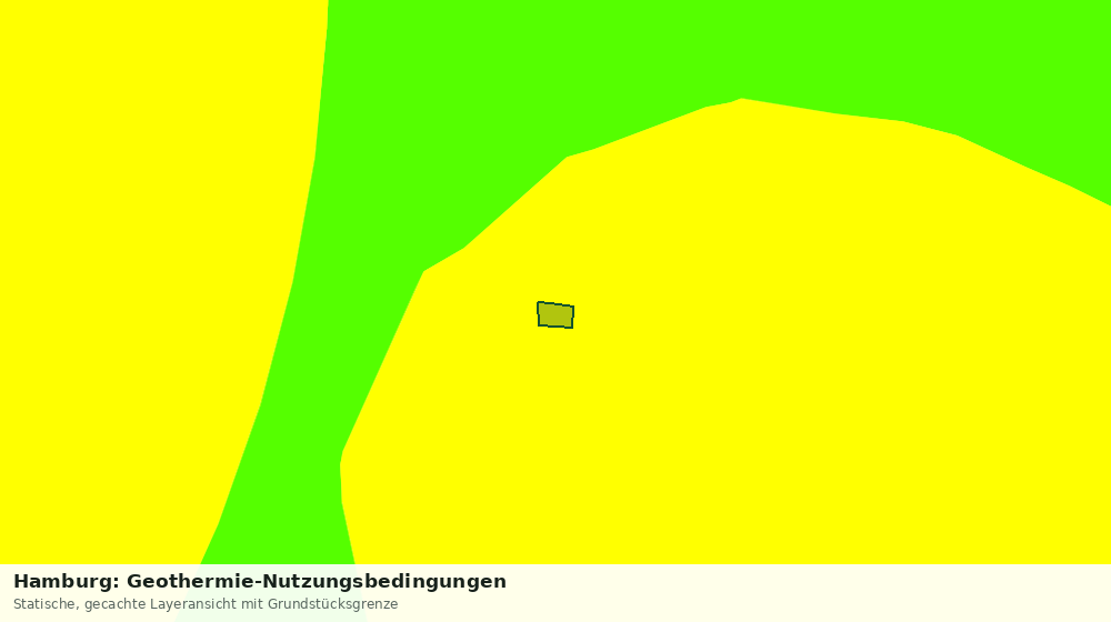 Statische Kartenansicht: Hamburg: Geothermie-Nutzungsbedingungen