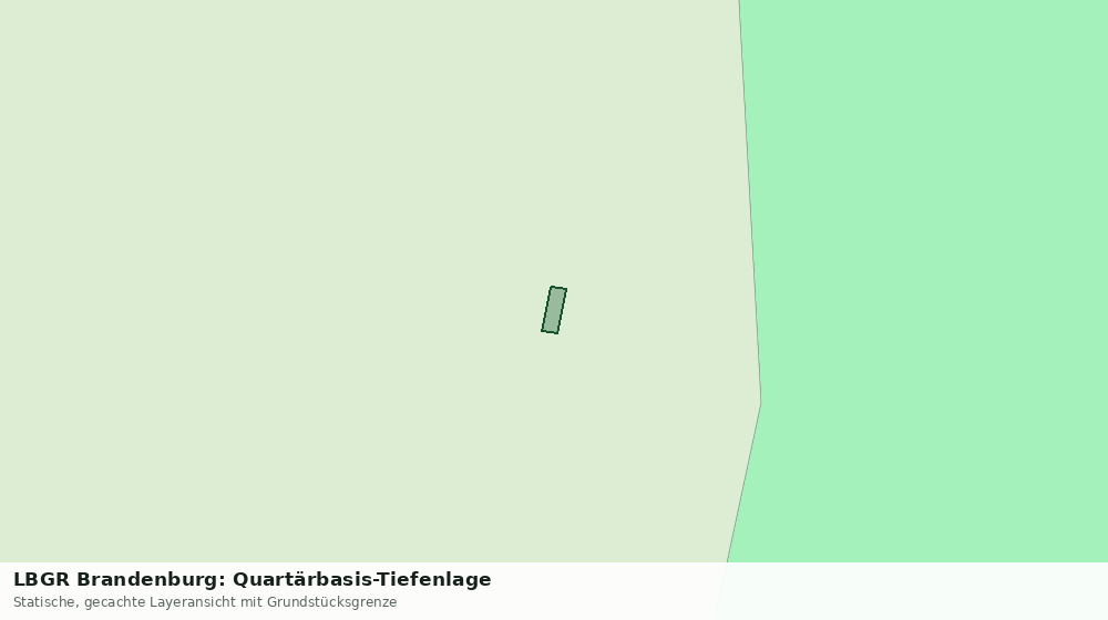 Statische Kartenansicht: LBGR Brandenburg: Quartärbasis-Tiefenlage
