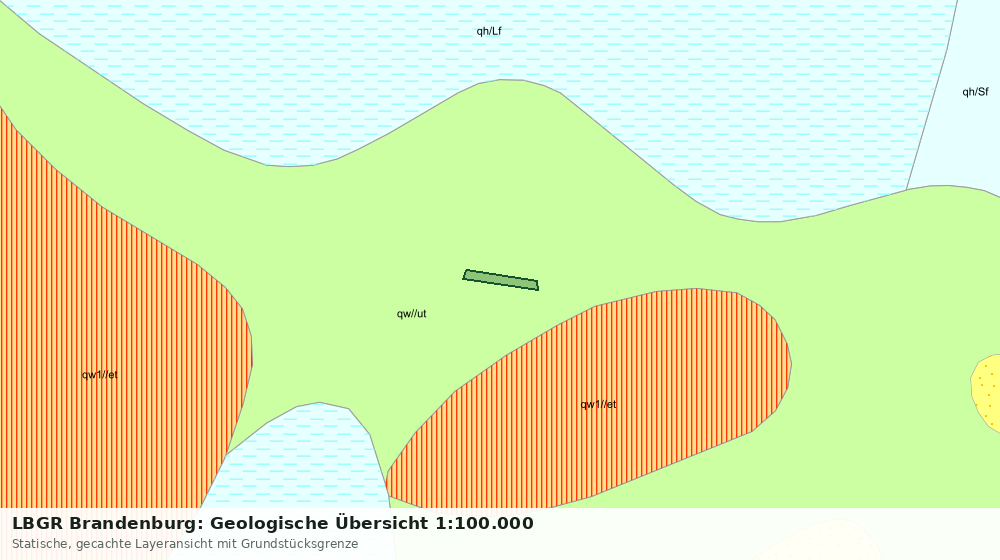 Statische Kartenansicht: LBGR Brandenburg: Geologische Übersicht 1:100.000