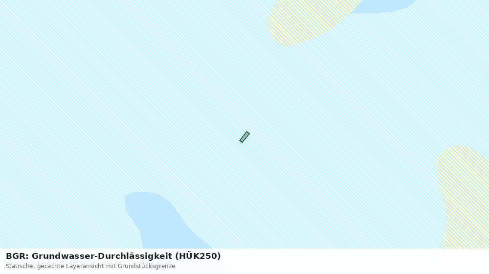 Statische Kartenansicht: BGR: Grundwasser-Durchlässigkeit (HÜK250)