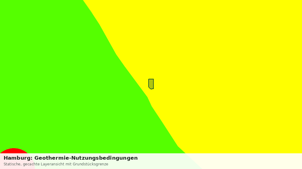 Statische Kartenansicht: Hamburg: Geothermie-Nutzungsbedingungen