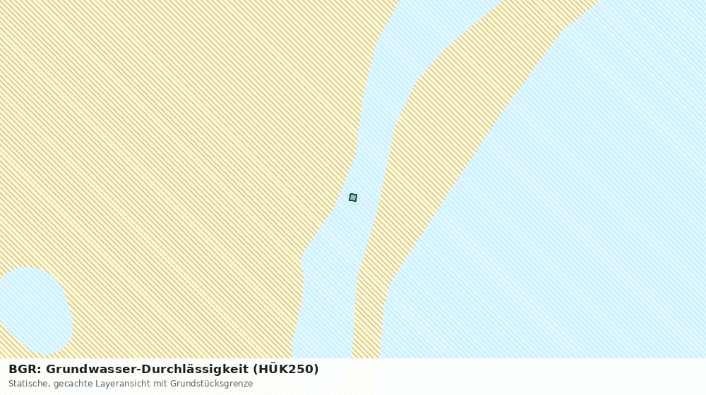 Statische Kartenansicht: BGR: Grundwasser-Durchlässigkeit (HÜK250)