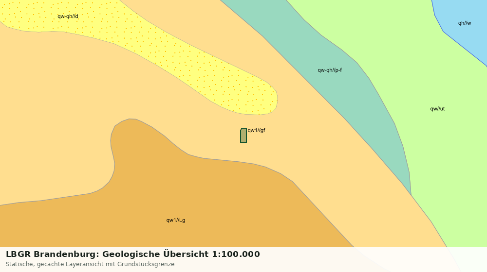 Statische Kartenansicht: LBGR Brandenburg: Geologische Übersicht 1:100.000
