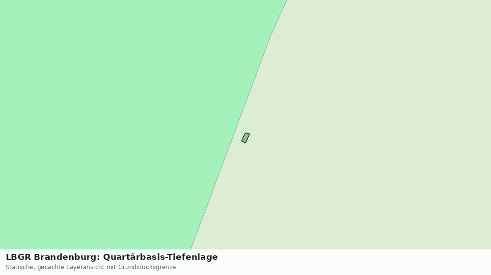 Statische Kartenansicht: LBGR Brandenburg: Quartärbasis-Tiefenlage