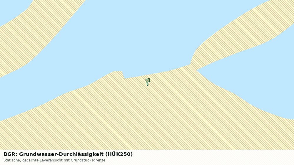 Statische Kartenansicht: BGR: Grundwasser-Durchlässigkeit (HÜK250)