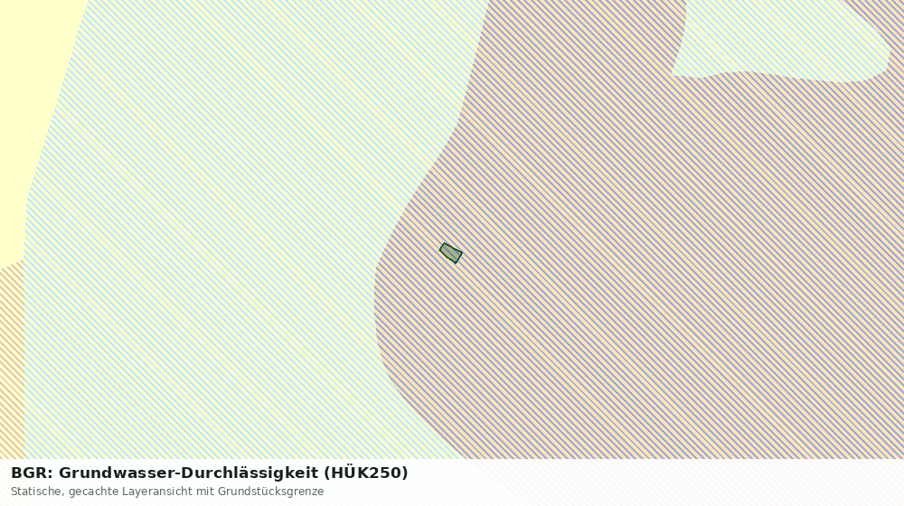 Statische Kartenansicht: BGR: Grundwasser-Durchlässigkeit (HÜK250)