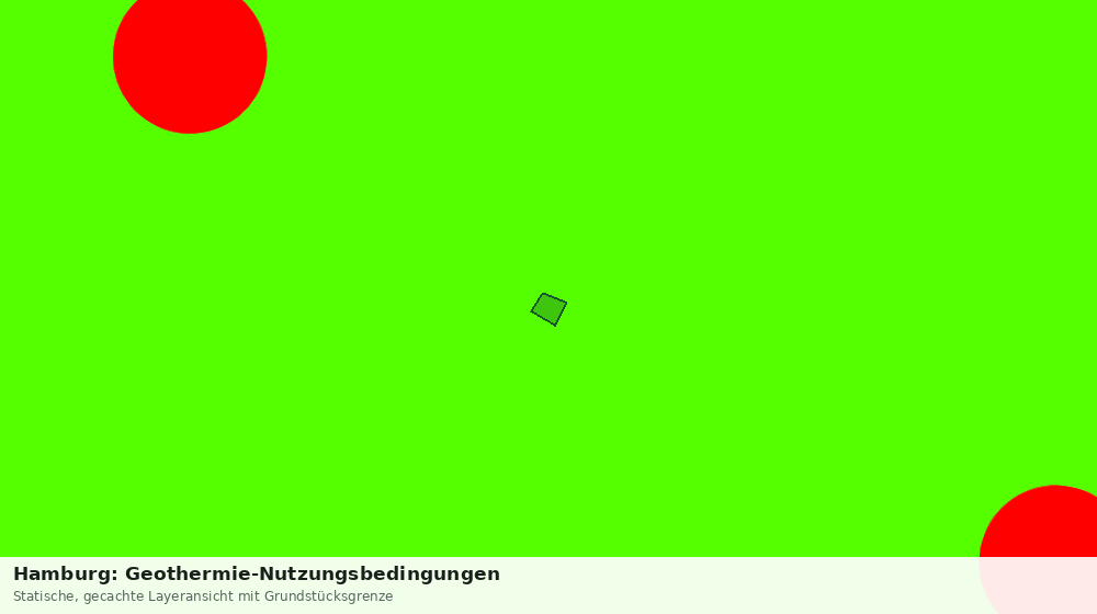 Statische Kartenansicht: Hamburg: Geothermie-Nutzungsbedingungen