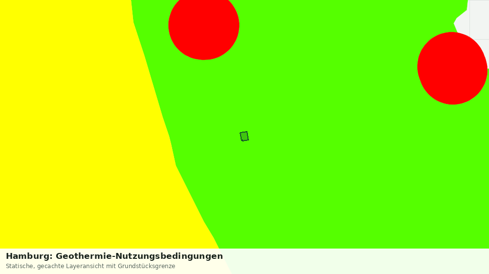Statische Kartenansicht: Hamburg: Geothermie-Nutzungsbedingungen