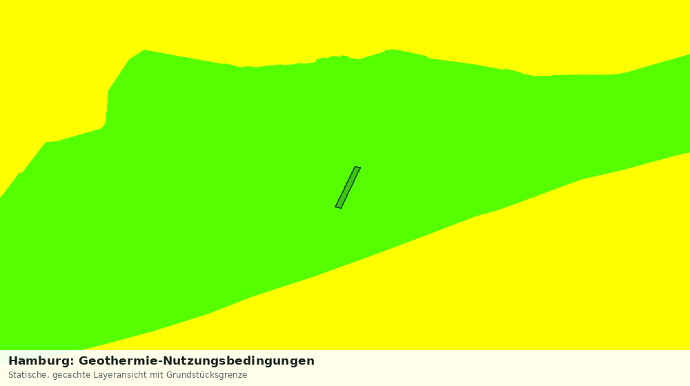 Statische Kartenansicht: Hamburg: Geothermie-Nutzungsbedingungen