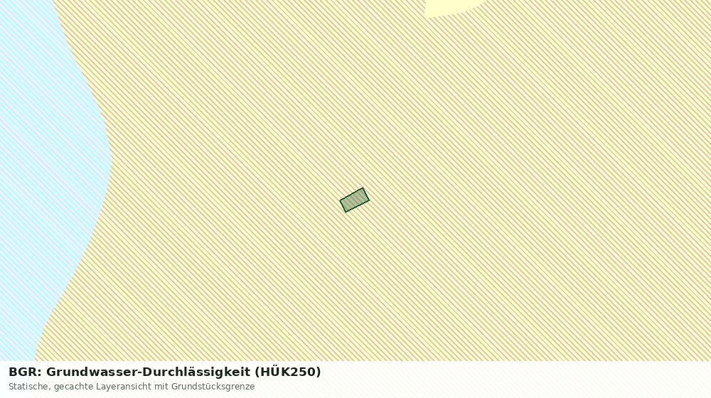 Statische Kartenansicht: BGR: Grundwasser-Durchlässigkeit (HÜK250)
