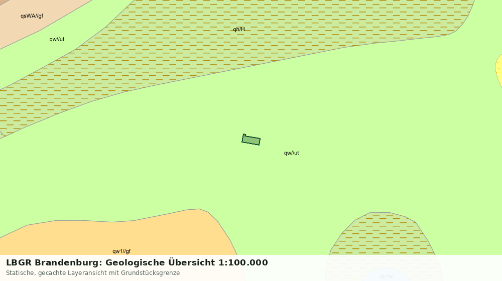 Statische Kartenansicht: LBGR Brandenburg: Geologische Übersicht 1:100.000