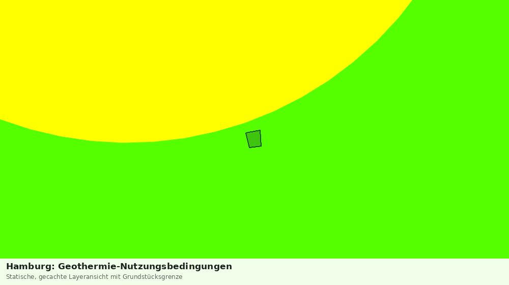 Statische Kartenansicht: Hamburg: Geothermie-Nutzungsbedingungen