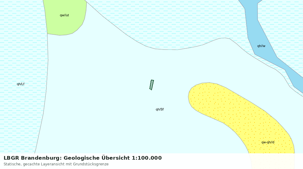Statische Kartenansicht: LBGR Brandenburg: Geologische Übersicht 1:100.000