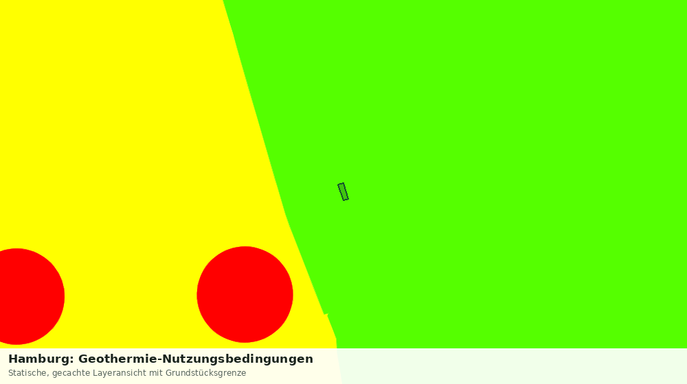 Statische Kartenansicht: Hamburg: Geothermie-Nutzungsbedingungen