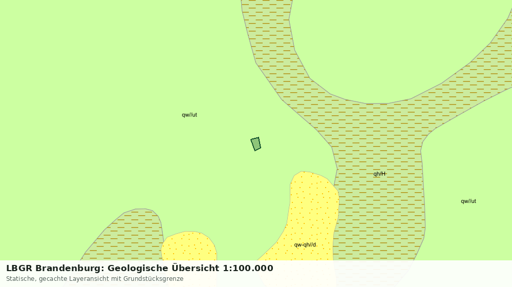Statische Kartenansicht: LBGR Brandenburg: Geologische Übersicht 1:100.000