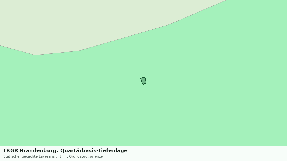 Statische Kartenansicht: LBGR Brandenburg: Quartärbasis-Tiefenlage