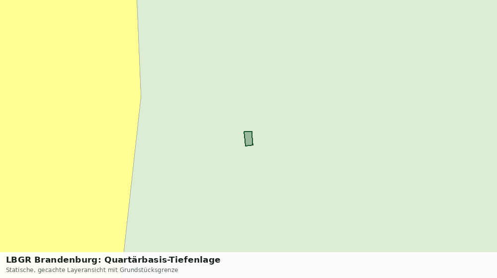 Statische Kartenansicht: LBGR Brandenburg: Quartärbasis-Tiefenlage