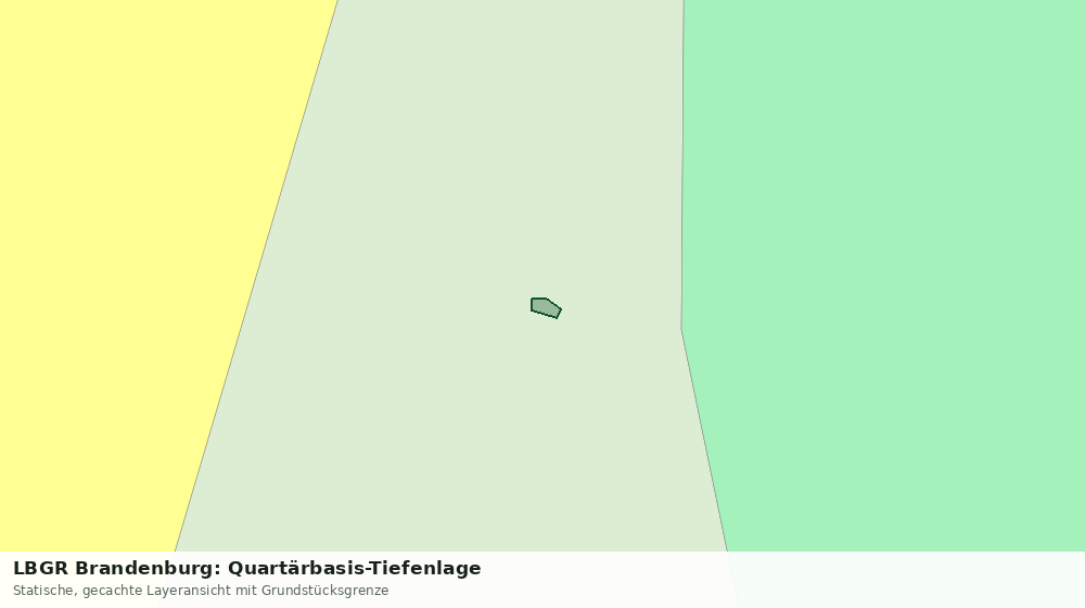 Statische Kartenansicht: LBGR Brandenburg: Quartärbasis-Tiefenlage