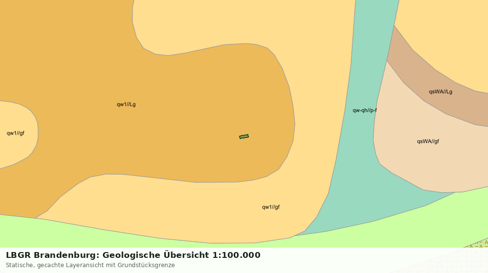 Statische Kartenansicht: LBGR Brandenburg: Geologische Übersicht 1:100.000