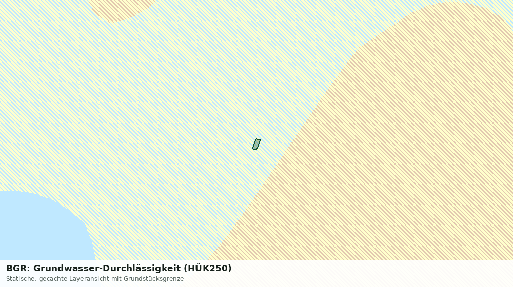 Statische Kartenansicht: BGR: Grundwasser-Durchlässigkeit (HÜK250)