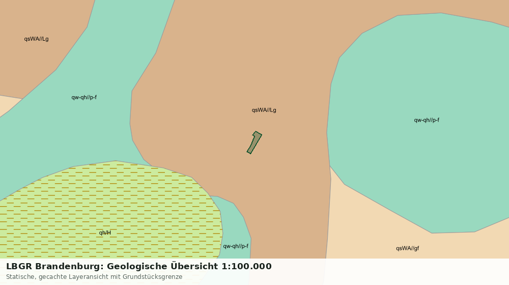 Statische Kartenansicht: LBGR Brandenburg: Geologische Übersicht 1:100.000