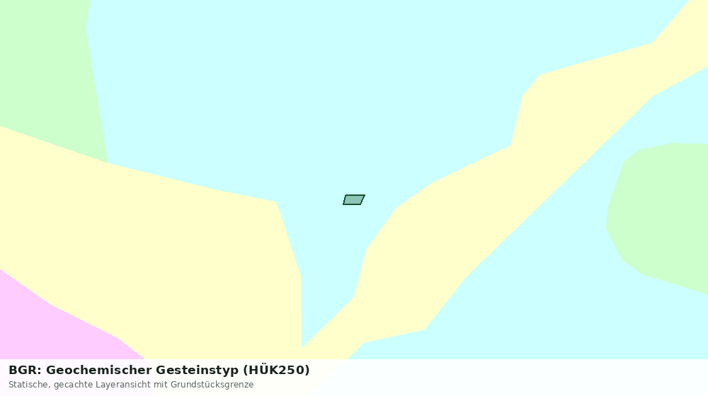 Statische Kartenansicht: BGR: Geochemischer Gesteinstyp (HÜK250)
