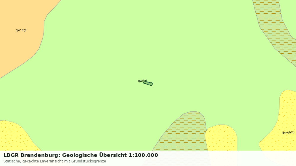 Statische Kartenansicht: LBGR Brandenburg: Geologische Übersicht 1:100.000