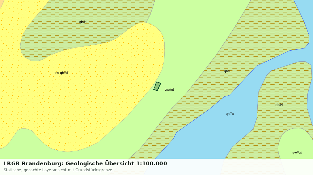 Statische Kartenansicht: LBGR Brandenburg: Geologische Übersicht 1:100.000