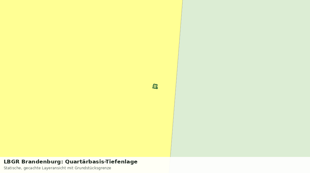 Statische Kartenansicht: LBGR Brandenburg: Quartärbasis-Tiefenlage