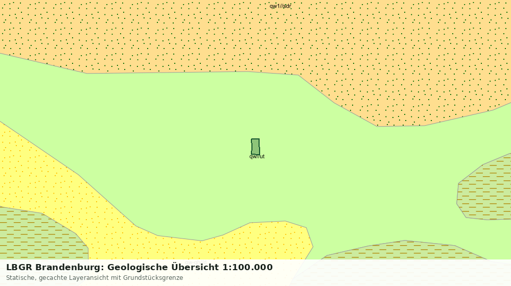 Statische Kartenansicht: LBGR Brandenburg: Geologische Übersicht 1:100.000