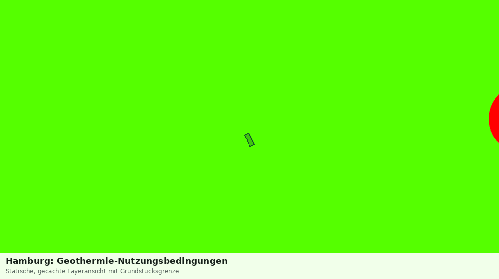 Statische Kartenansicht: Hamburg: Geothermie-Nutzungsbedingungen