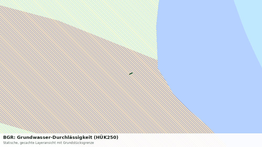 Statische Kartenansicht: BGR: Grundwasser-Durchlässigkeit (HÜK250)