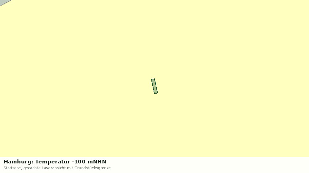 Statische Kartenansicht: Hamburg: Temperatur -100 mNHN