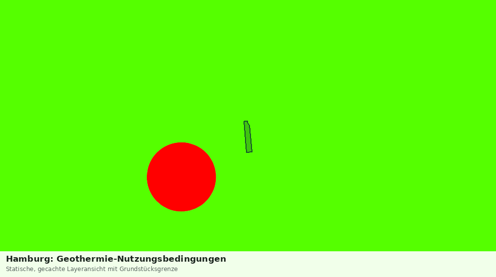 Statische Kartenansicht: Hamburg: Geothermie-Nutzungsbedingungen