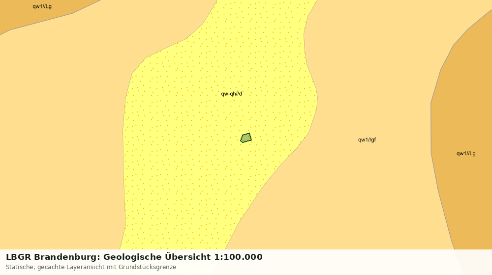 Statische Kartenansicht: LBGR Brandenburg: Geologische Übersicht 1:100.000