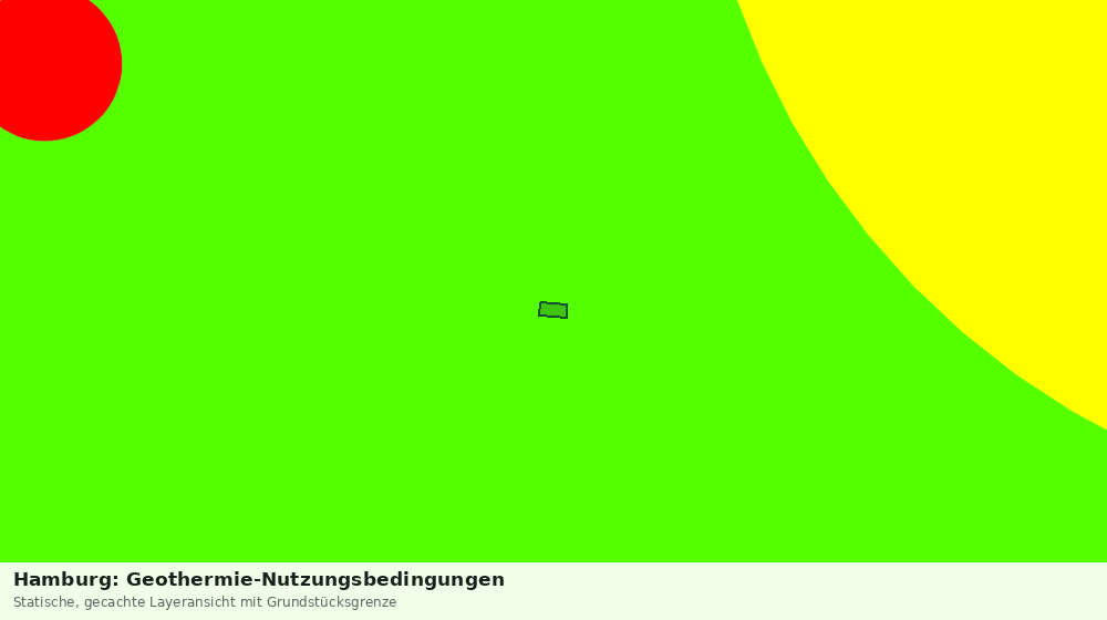Statische Kartenansicht: Hamburg: Geothermie-Nutzungsbedingungen