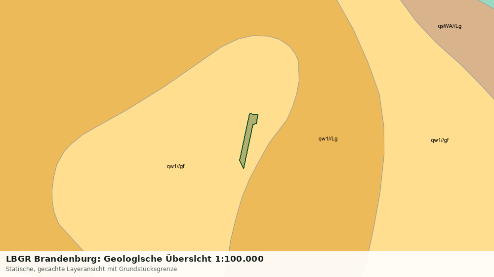 Statische Kartenansicht: LBGR Brandenburg: Geologische Übersicht 1:100.000