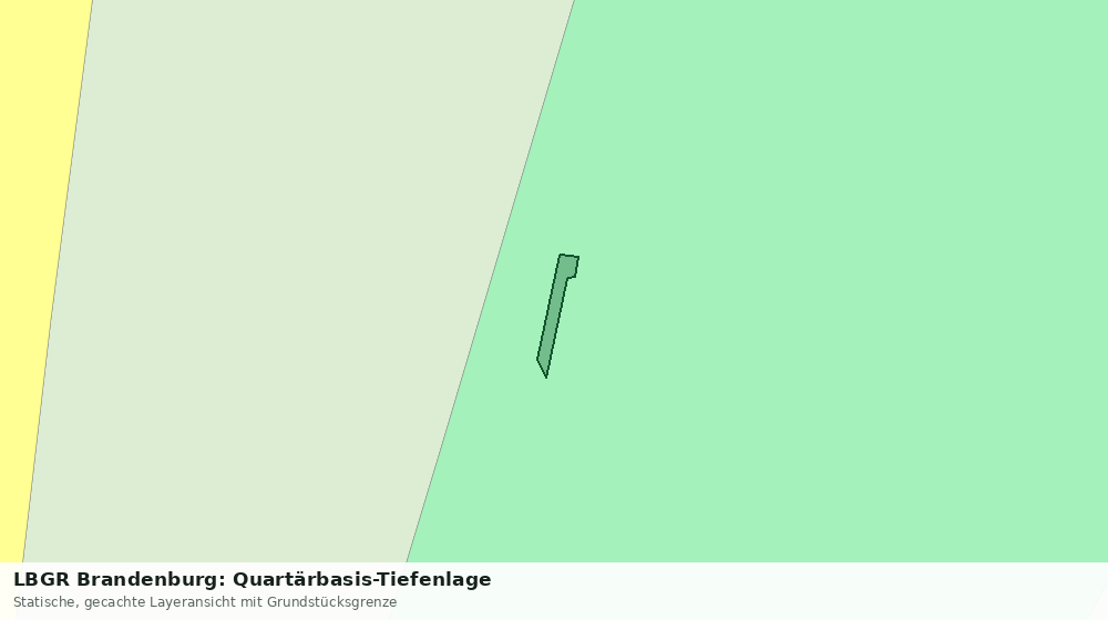 Statische Kartenansicht: LBGR Brandenburg: Quartärbasis-Tiefenlage