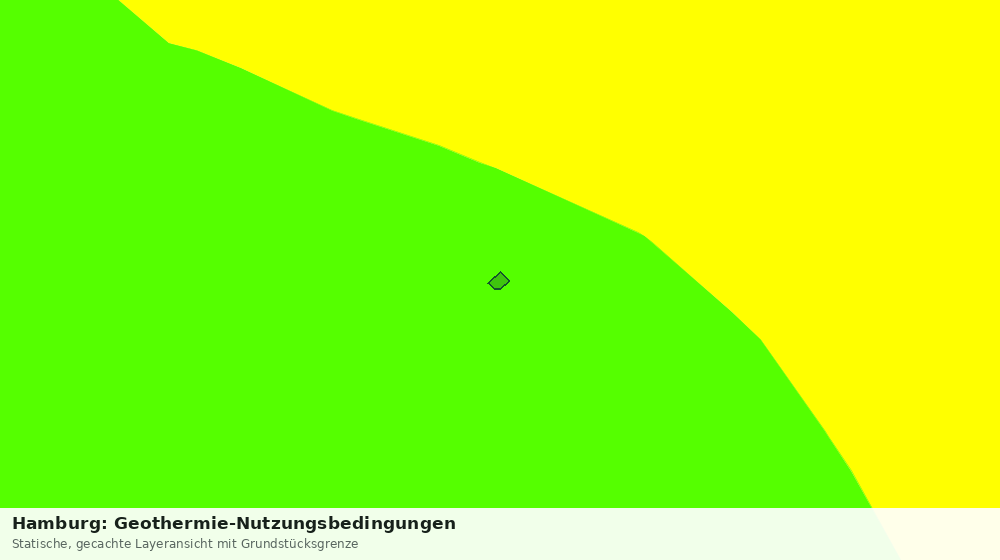 Statische Kartenansicht: Hamburg: Geothermie-Nutzungsbedingungen