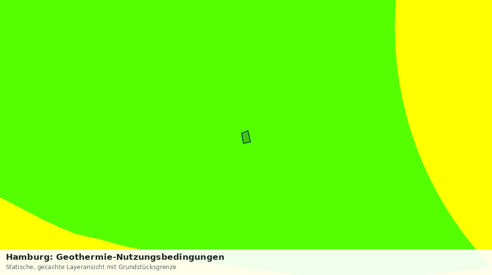 Statische Kartenansicht: Hamburg: Geothermie-Nutzungsbedingungen