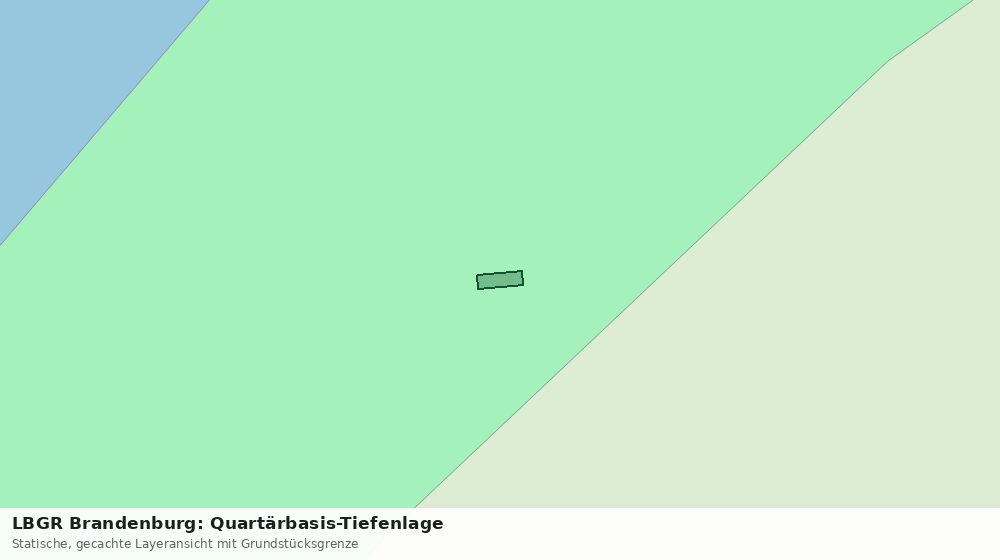 Statische Kartenansicht: LBGR Brandenburg: Quartärbasis-Tiefenlage