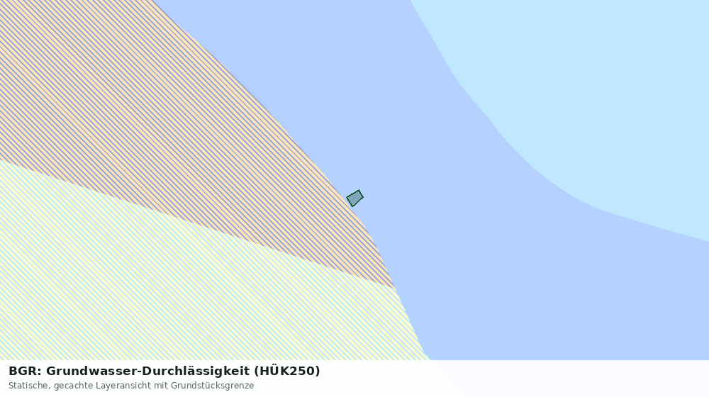 Statische Kartenansicht: BGR: Grundwasser-Durchlässigkeit (HÜK250)