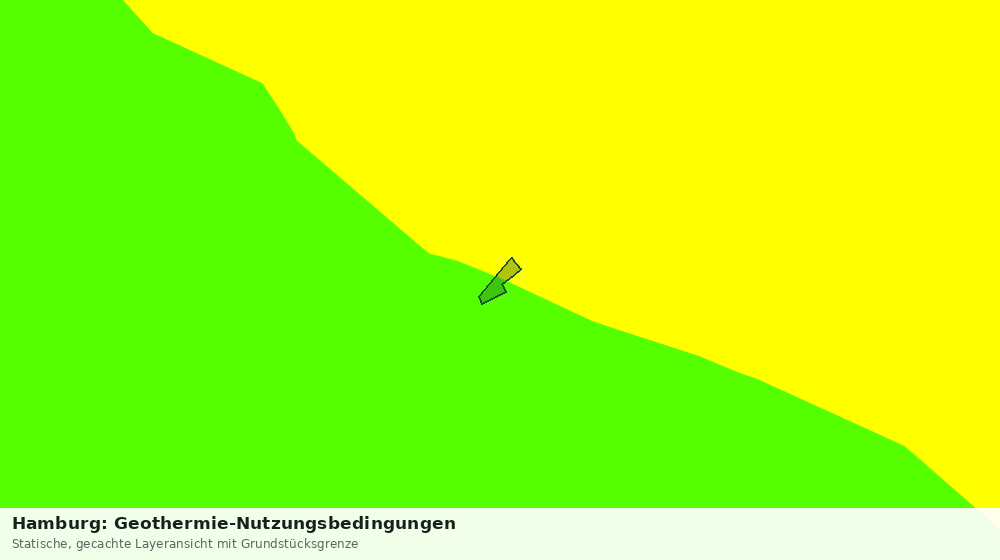 Statische Kartenansicht: Hamburg: Geothermie-Nutzungsbedingungen
