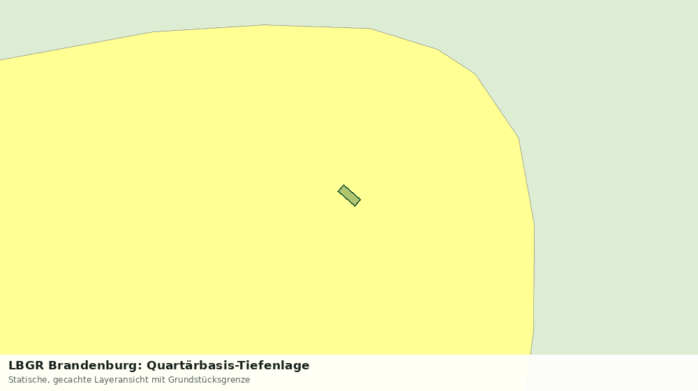 Statische Kartenansicht: LBGR Brandenburg: Quartärbasis-Tiefenlage