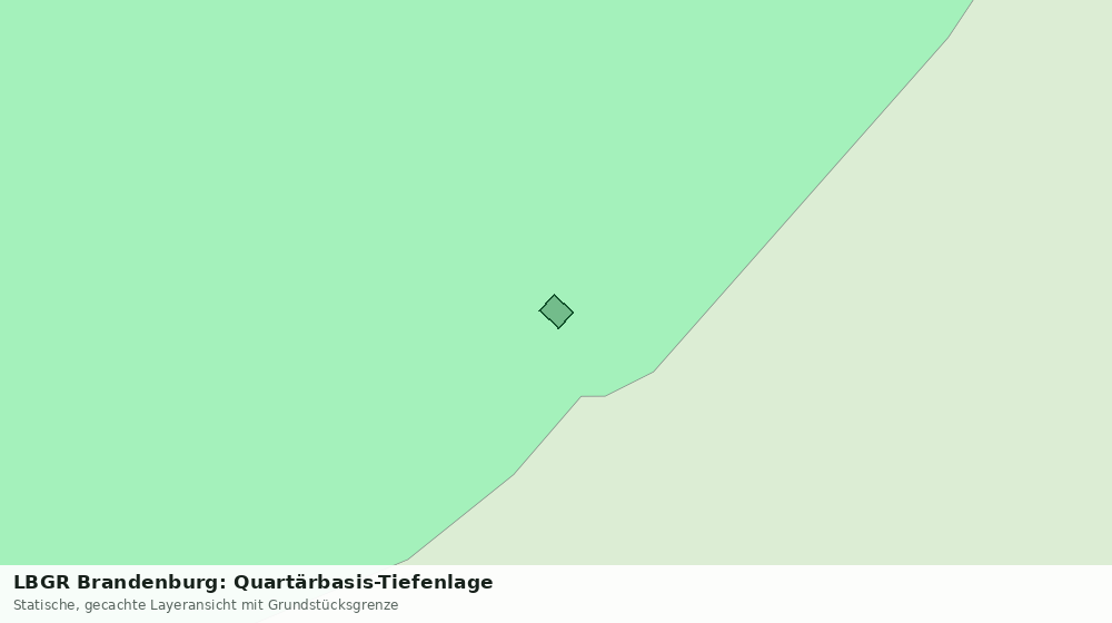 Statische Kartenansicht: LBGR Brandenburg: Quartärbasis-Tiefenlage