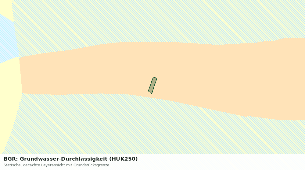 Statische Kartenansicht: BGR: Grundwasser-Durchlässigkeit (HÜK250)