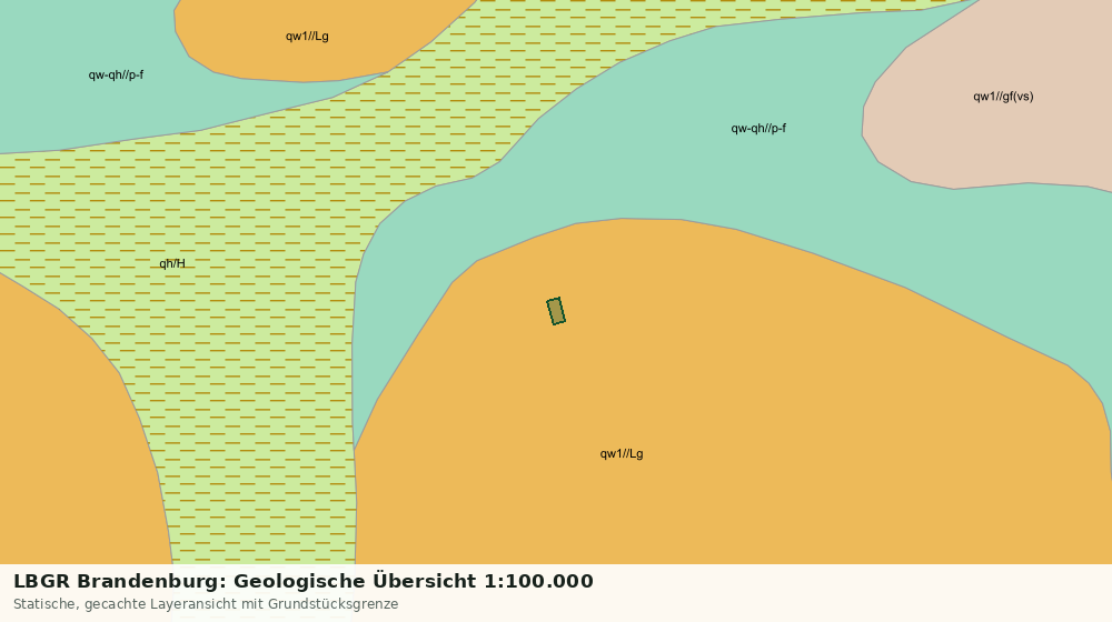 Statische Kartenansicht: LBGR Brandenburg: Geologische Übersicht 1:100.000
