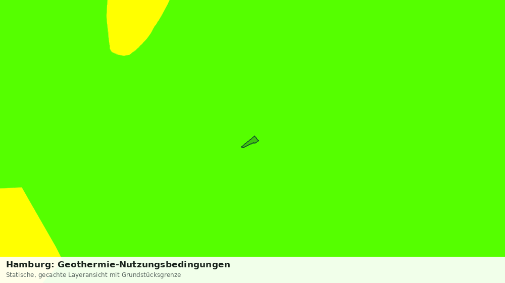 Statische Kartenansicht: Hamburg: Geothermie-Nutzungsbedingungen