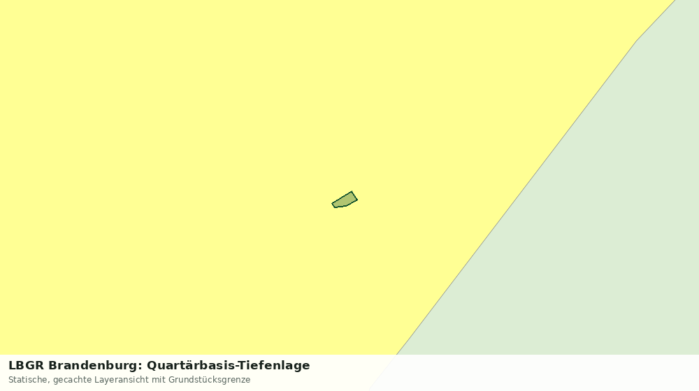 Statische Kartenansicht: LBGR Brandenburg: Quartärbasis-Tiefenlage