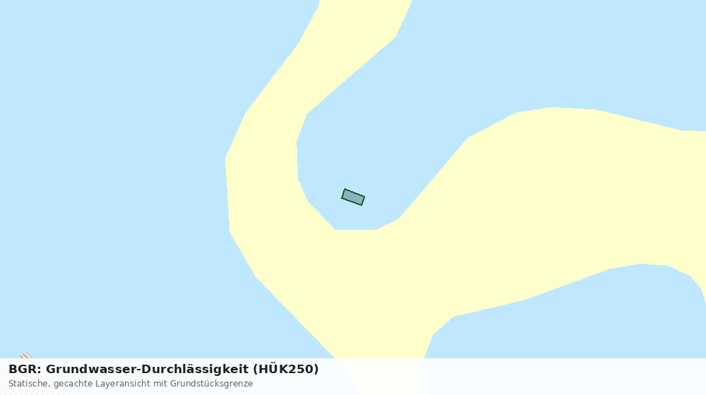 Statische Kartenansicht: BGR: Grundwasser-Durchlässigkeit (HÜK250)